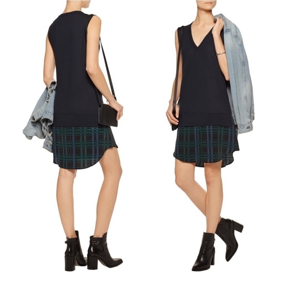 Equipment Portia Abstract Cheetah Dress Ink & Marshmallow Cashmere Silk Size S - Picture 10 of 16